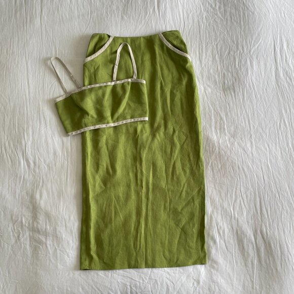 Reformation Elena Two Piece Linen Set (sz 6) - Picture 3 of 12